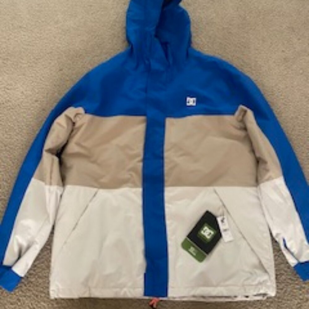Defy DC Men's Large Blue Snowboard Downhill Ski Outdoor Shell Jacket